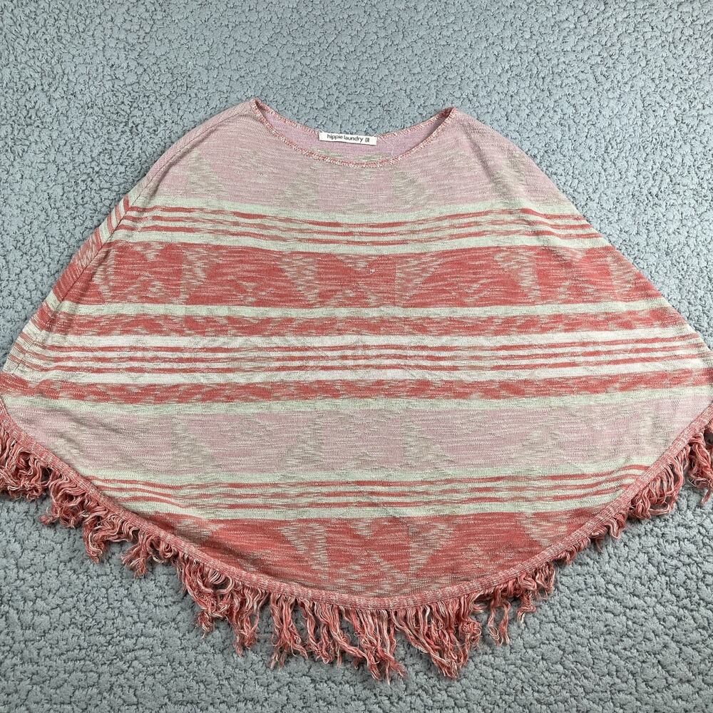 Hippie Laundry Shawl Womens XL Tassel Mauve Aztec - Picture 1 of 6